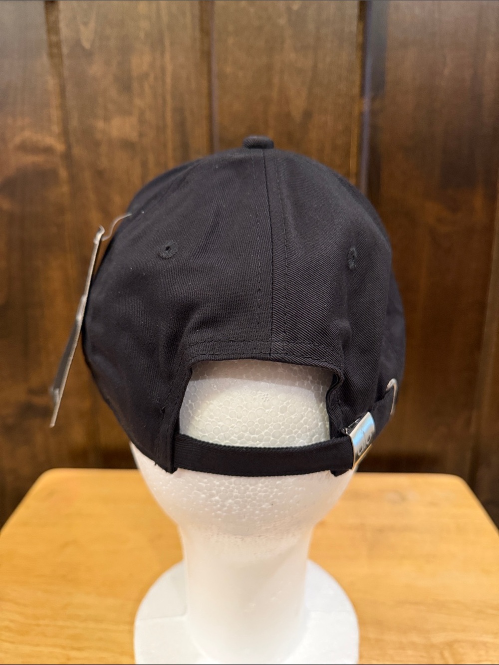 ALO Yoga Black Baseball Cap with White Logo - Picture 3 of 5